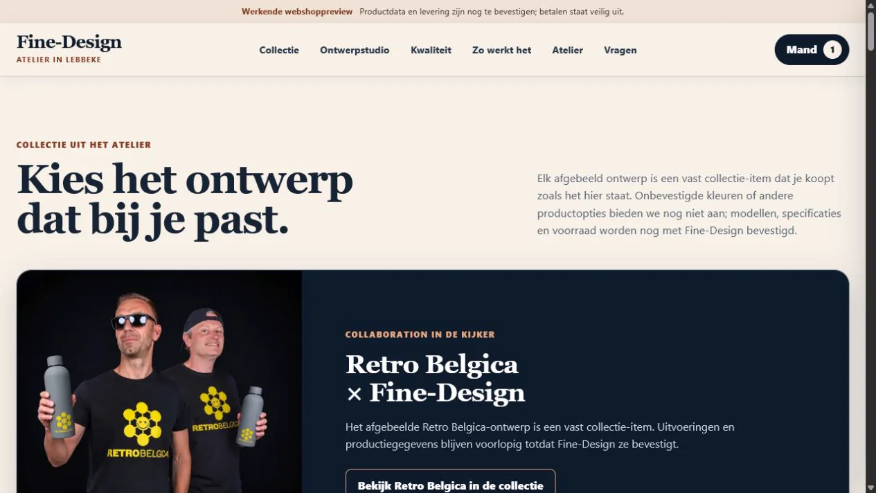 Fine-Design — Webshop & ontwerpstudio